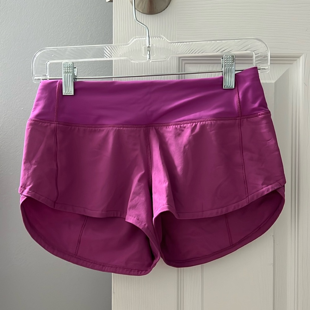 lululemon speed up low rise 2.5, size 2